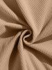 Drawstring Hem Corduroy Pants -  
