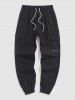 Lapel Design Multi-pockets Design Beam Feet Cargo Pants -  