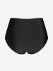 Maillot de Bain Une Pièce Synthétique Longue Transparente et Culotte Grande Taille - Noir L | US 12
