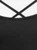 Plus Size Crisscross Solid Cami Top -  