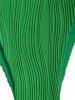 Maillot de Bain Bikini Bandeau Texturé Noué à Côté - Vert clair L