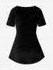 Gothic Skull Graphic Tee -  