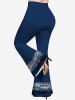 Pantalon Évasé Tie-Dye Grande Taille - Bleu profond 2X | US 18-20