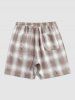 Short avec Poche en Vichy à Cordon - café S