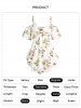 Flower Print O Ring Tank Top -  