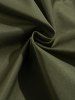 Buckle Belt Solid Color Windbreaker Cargo Parachute Pants -  