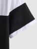 C'EST LA VIE PARIS Colorblock Two Tone T Shirt -  