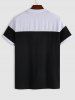 C'EST LA VIE PARIS Colorblock Two Tone T Shirt -  