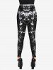 Gothic Tie Dye 3D Print Leggings -  