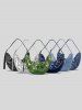 Metallic Glitter Sparkly Ruched Shoulder Half Moon Croissant Bag -  