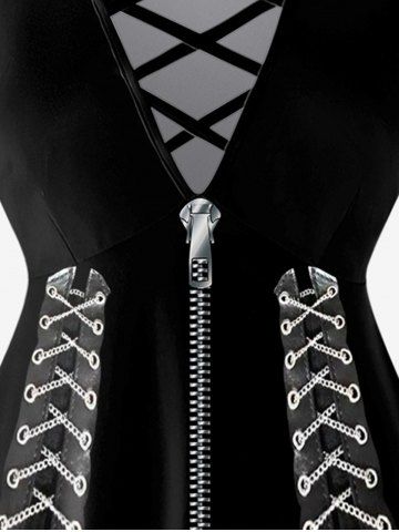 Plus Size 3D Crisscross V-Neck Butterfly Lace Up Print Short-Sleeved T-Shirt