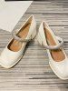 Wide Feet Rhinestone Decor Chunky Heel Mary Janes -  