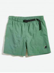 Patch Design Waterproof Casual Shorts -  