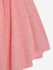 Plus Size Lace Trim Faux Pearls Short Sleeves Surplice Tee -  