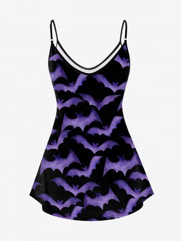 Gothic Allover Bat Print Cami Top