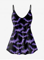 Gothic Allover Bat Print Cami Top -  