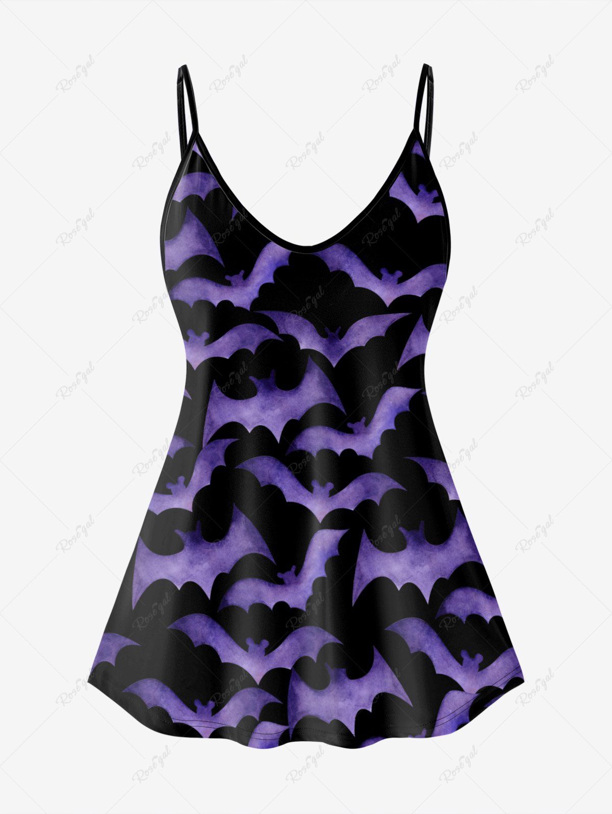 New Gothic Allover Bat Print Cami Top  