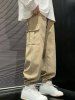 Multi Pockets Design Beam Feet Cargo Pants -  