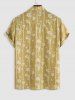Flowers Jacquard Short Sleeves Shirt -  