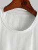 Colorblock New York Pattern Short Sleeves T-shirt -  