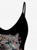 Plus Size Leopard Print Cami Top -  