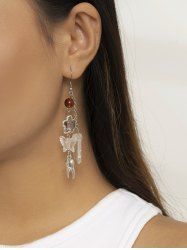 Vintage Butterfly Tassel Drop Earrings -  