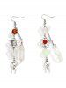 Vintage Butterfly Tassel Drop Earrings -  