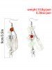 Vintage Butterfly Tassel Drop Earrings -  