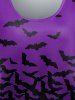 Gothic Bat Print T-shirt -  