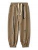 Zip and Pockets Design Beam Feet Cargo Pants -  