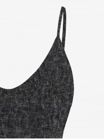 Plus Size 3D Lace Butterfly Print Cami Top