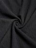 Chain Twist Keyhole Short Sleeves Metal 2 in 1 Tee and Lace Panel Flare Pants Plus Size Outfits -  