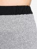 Plus Size & Curve High Waist Colorblock Skinny Gym Leggings -  