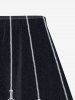 Plus Size Zipper Circle 3D Print Pleated Skirt -  