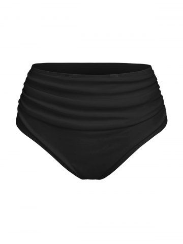 Bikini Bottom con Pliegues - BLACK - XS
