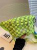 Canvas Checkerboard Sling Bag -  