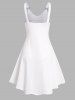 Feather Dreamcatcher Butterfly Print V Neck Sleeveless Dress -  