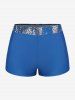 Maillot de Bain Tankini Léopard Imprimé Tordu - Bleu profond L | US 12