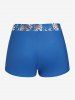 Maillot de Bain Tankini Léopard Imprimé Tordu - Bleu profond L | US 12
