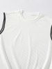 Color Spliced Tank Top and Shorts Athletic Set -  