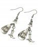 Vintage Western Cowboy Hat Boots Drop Earrings -  