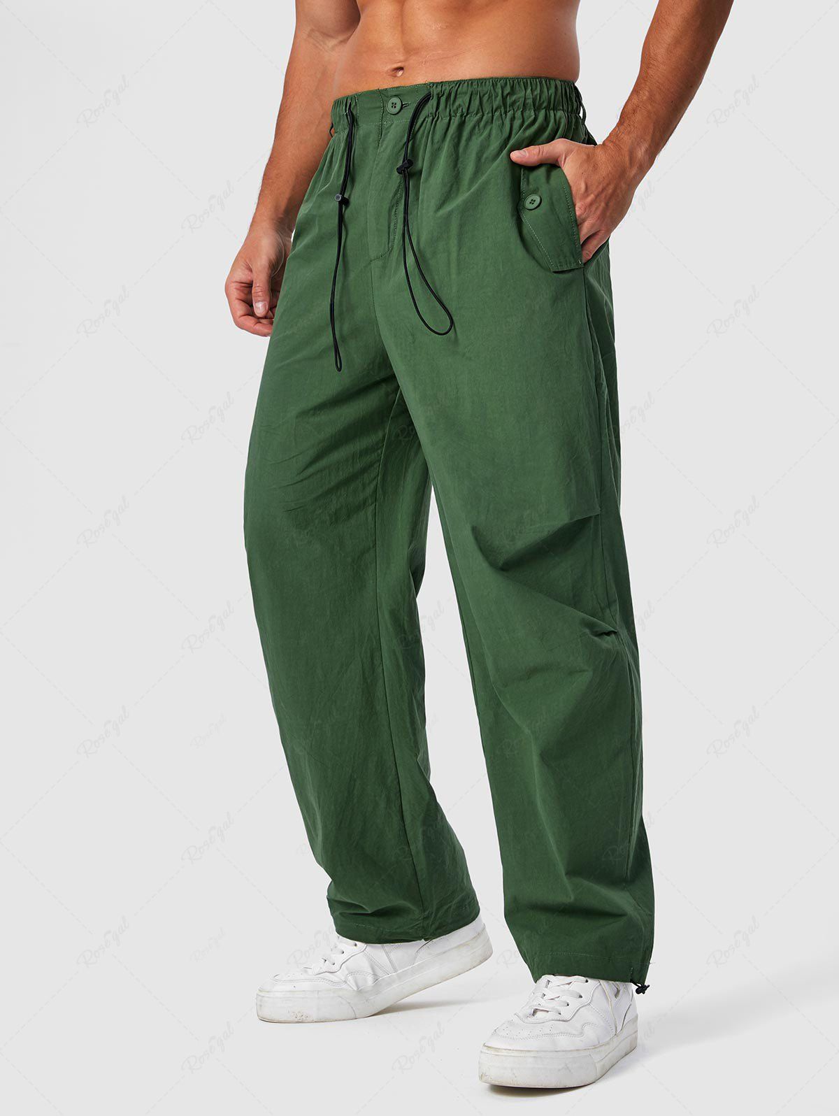 Outfit Toggle Drawstring Ruched Jogger Cargo Pants  