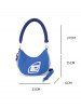 Graphic Printed Underarm Shoulder Bag -  