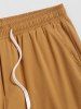 Button and Large Pocket Design Cargo Pants -  