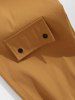 Button and Large Pocket Design Cargo Pants -  