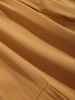 Button and Large Pocket Design Cargo Pants -  