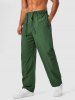 Toggle Drawstring Ruched Jogger Cargo Pants -  