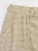 Ethnic Aztec Pattern Embroidered Corduroy Shorts -  