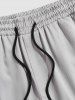 Straight Leg Large Pocket Design Cargo Pants -  