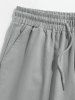 Short Cargo à Cordon avec Multi-Poche - Gris Clair M